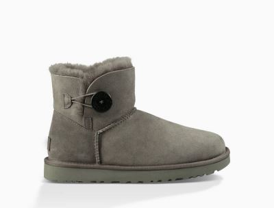 UGG Mini Bailey Button II Boots for Womens - Grey India